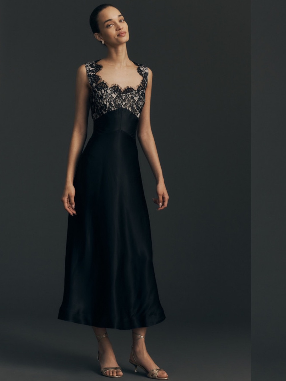 NWT ANTHROPOLOGY Jocelyn Sleeveless Lace Midi Dress by Maeve